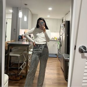 Madewell Acid Wash Perfect Straight Leg Jean Size 26